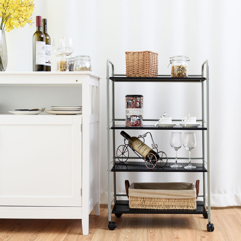 39.5'' H Utility Cart with Wheels, 39.5" H x 23.5" W x 12.5" D