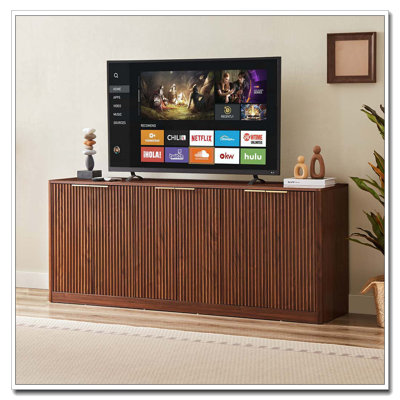 4-Door Wavy Storage Cabinet by Latitude Run