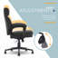Fauteuil de direction classique, coussin de siège à double épaisseur et dossier mi-ferme Click 365-104411452