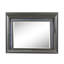 Miroir à finition gris métallique avec DEL