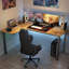 L-Shaped Metal Base Computer Desk-766801126-766801127