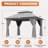 12 x 10 Ft Outdoor Gazebo With Double Roof, Patio Canopy With Mosquito Netting And Curtains, Suitable For Patios, Lawn And Backyard-113449655-117533404