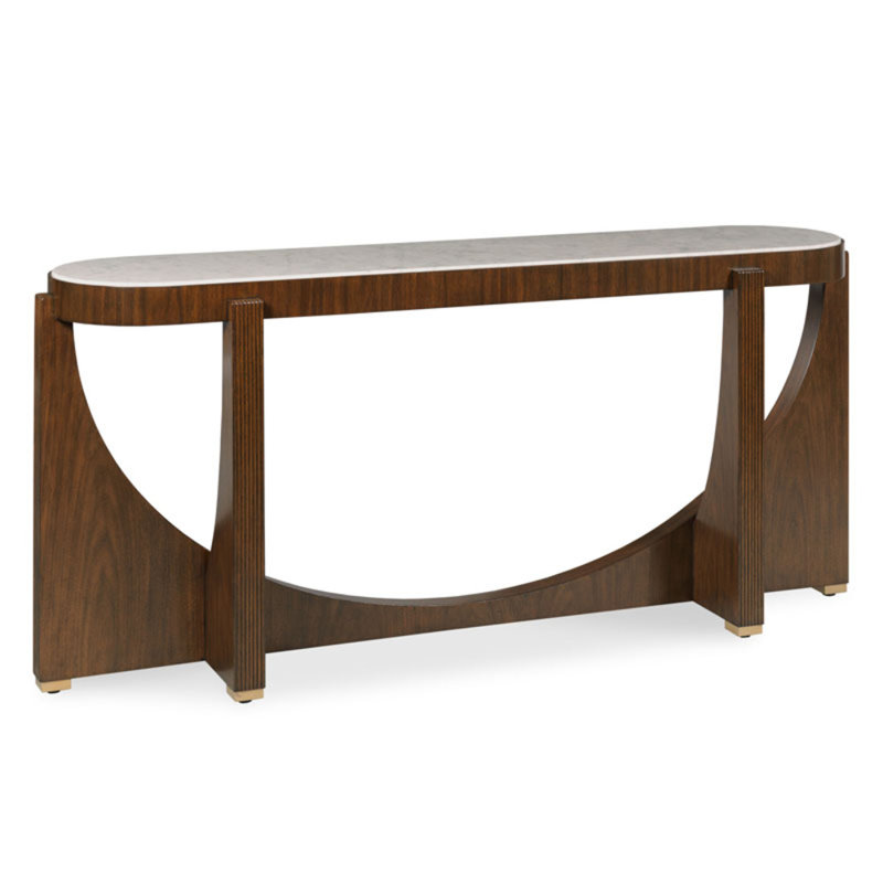 Powderhorn 70.5'' W Marble Console Table