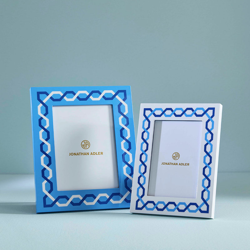 Rectangle Picture Frame, Blue, 5' x 7'