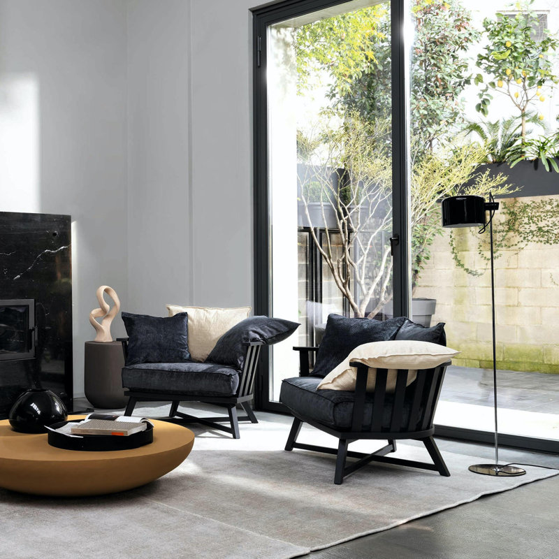 Coupé 55" Floor Lamp, Gold