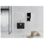 Meuble-lavabo mural 24 po avec lavabo en céramique et armoire d'appoint en châtaignier noir ou blanc-129885174