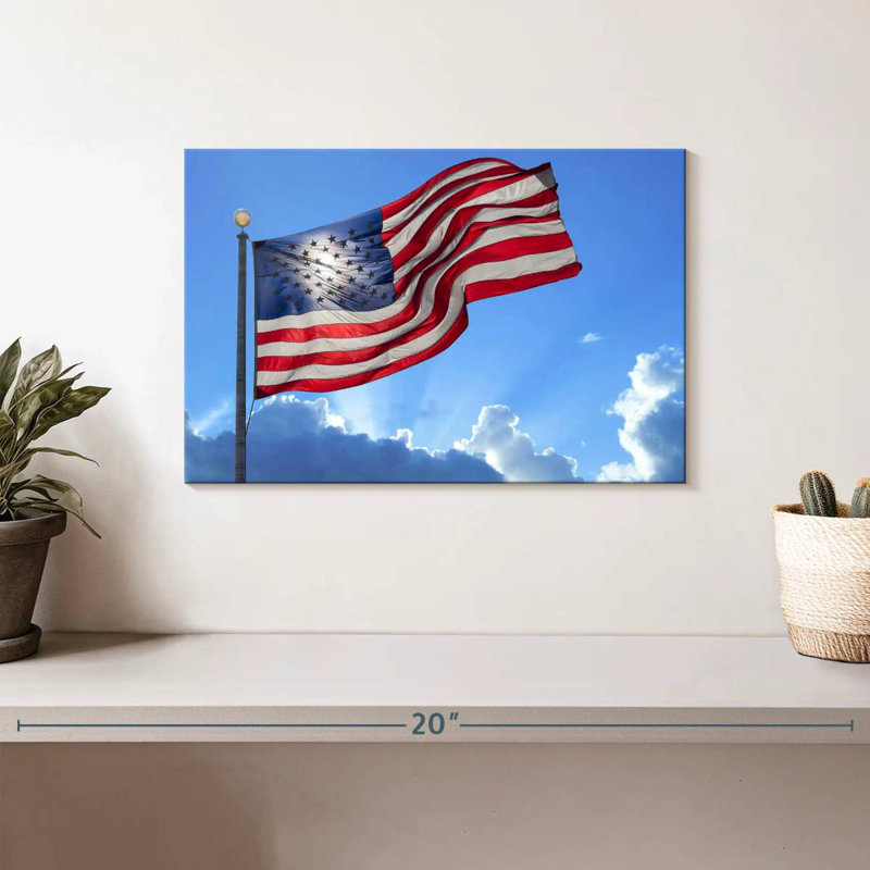 Flag Sky, 8" H x 12" W