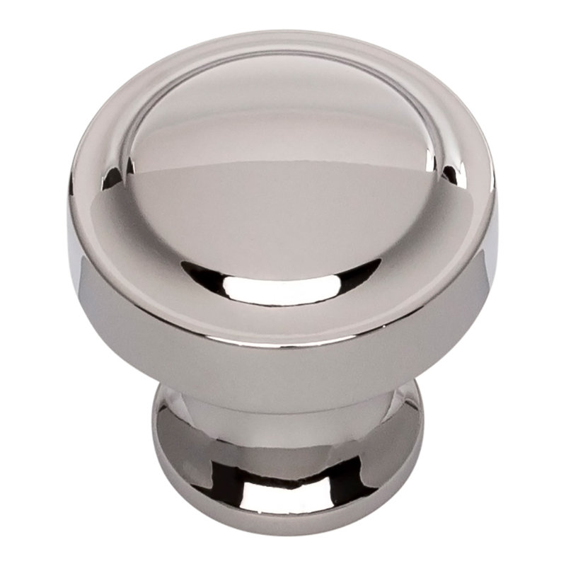 Polished Chrome Round Knob with Mounting Hardware