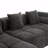 Boneless Basic Sectional Sofa, 101.2" Sofa Full-Compressed Sofa Modular Sofa Couch Free-Combined Sofa With Deep Seating And Two Side Pockets