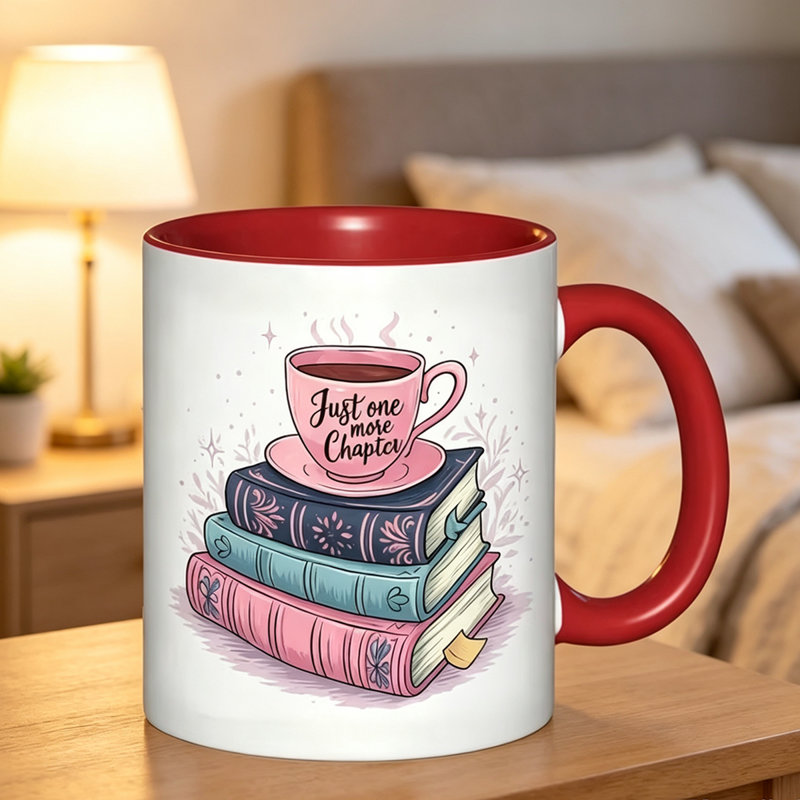 Just One More Chapter Ceramic Coffee Mug Coffee Cup Tea Mug Christmas Gift Leisure Time Can Hold Tea Milk.