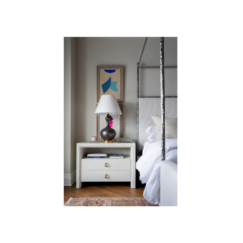 Millies 2 - Drawer Solid Wood Nightstand, Ivory