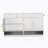 Sideboard With 3 Drawers And 4 Doors, Storage Buffet With Adjustable Shelf And Open Storage Compartments-659356490