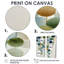 «Watercolor Minimalist Meditation Stone Collage - Abstract Shapes Art encadré, décoration murale moderne bleue 2 pièces-1667265912-1667265913-1667265793