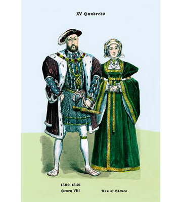 Henry VIII and Ann of Cleeves by Richard Brown Graphic Art