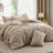 Best Seller Bedsure Cotton Fabric With Microfiber Inner Fill Comforter Set, 143TC-106246652-106246649
