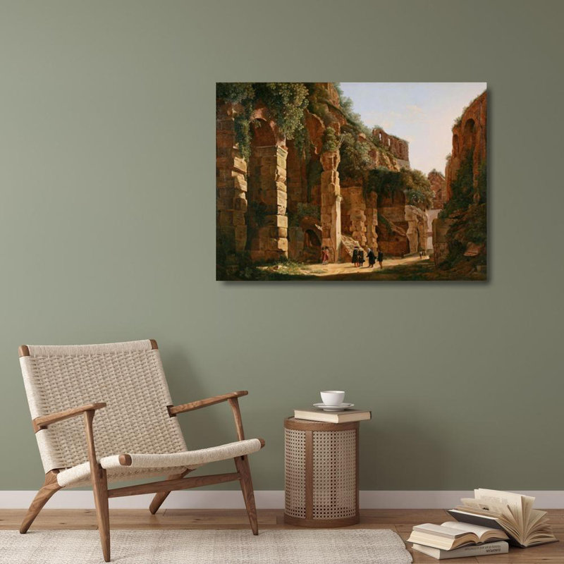 "Intérieur du Colisée" par Franz Ludwig Catel - Art mural sur toile tendue avec châssis, H 40 po x l 28 po