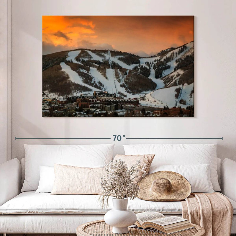 Nicci Park City Orange Sunset, 34" H x 51" W