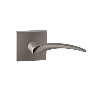 Bravura 937-7 Tybee Passage Lever on Square Contemporary Rose in Satin Nickel - LH