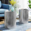 2 tables d'appoint tendance - métal martelé, structure en fer, finition en métal sans assemblage, 2 unités-629377068