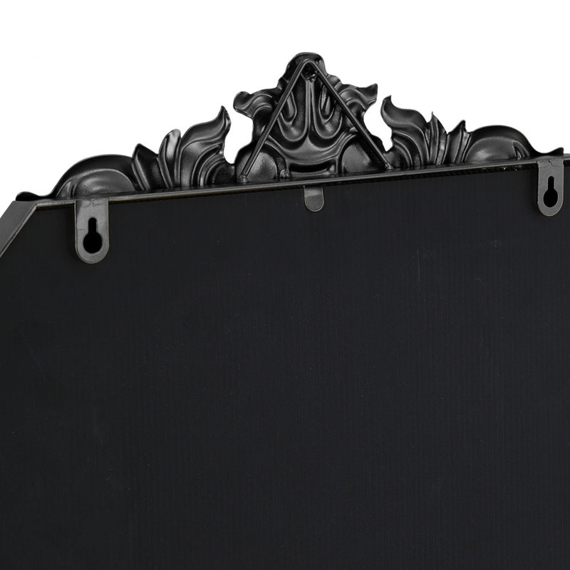 Gael Iron Arch Mirror, Black, 180cm H x 80cm W
