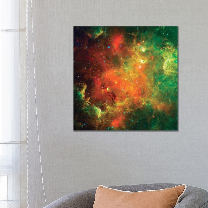 Clusters of Young Stars in the North American Nebula 1 Piece Wrapped Canvas Wall Art, 66.04 cm H x 66.04 cm W x 1.91 cm D