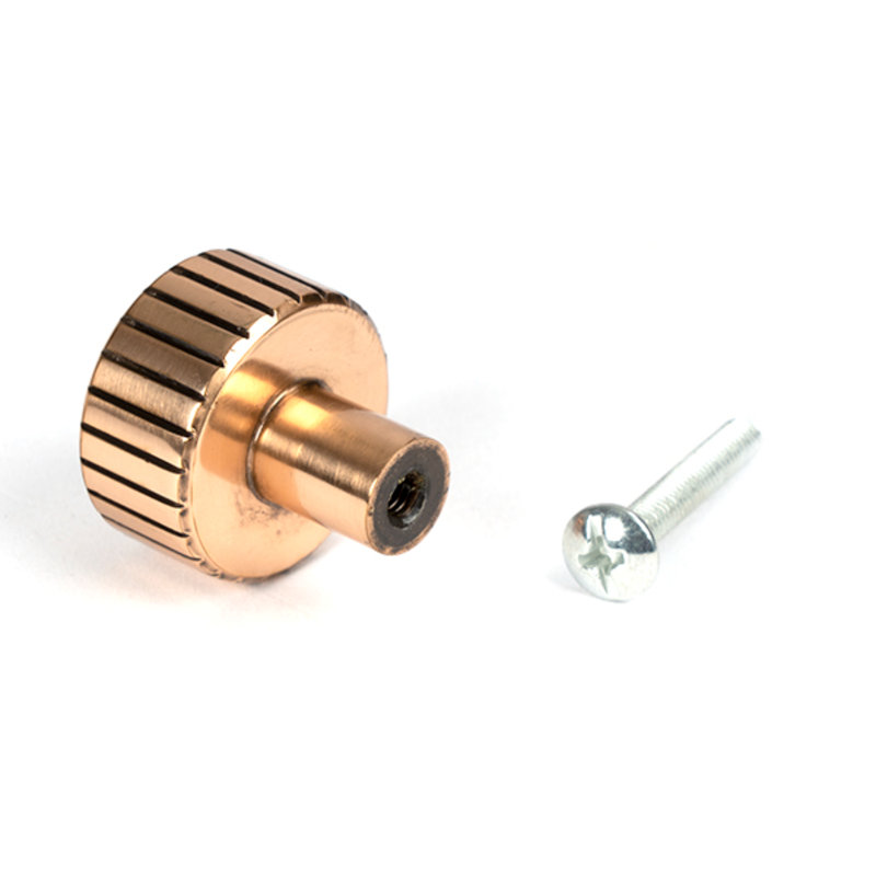 Round Knob, 2.5 cm, Polished Bronze