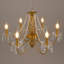 Lustre classique / traditionnel à 6 lumières à intensité variable