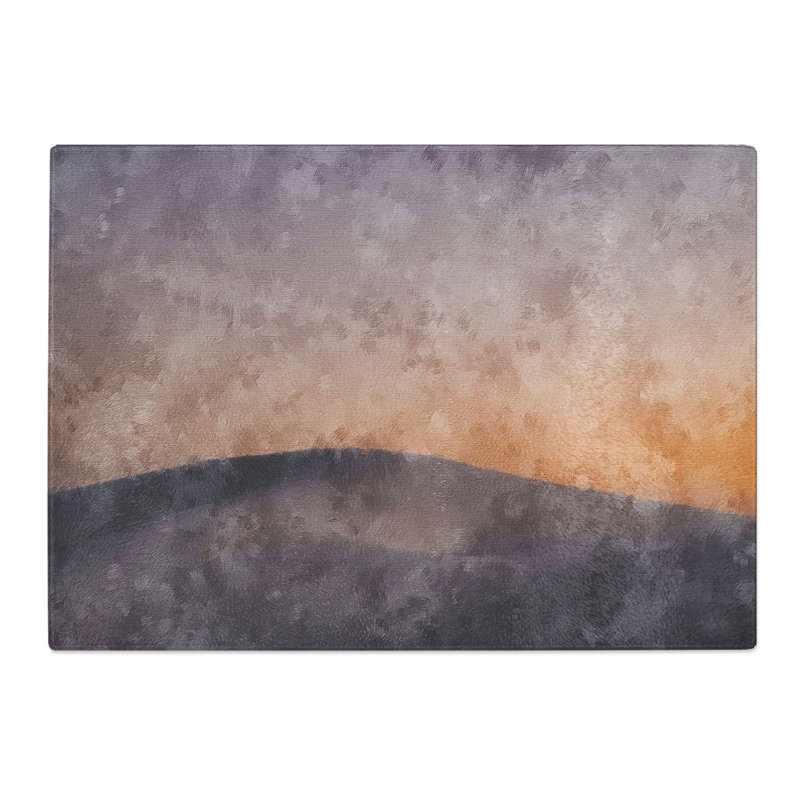 White Sand Desert Painting Chopping Board, 0.4cm H x 20cm W x 28.5cm L