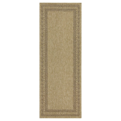 Jute/Mocha 2 Ft. 7 In. X 7 Ft. 3 In. Indoor/Outdoor Area Rug
