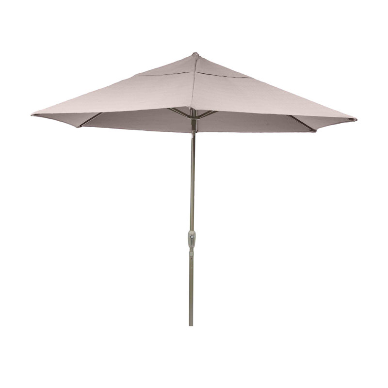 270cm Tilt Market Parasol, Grey, Taupe