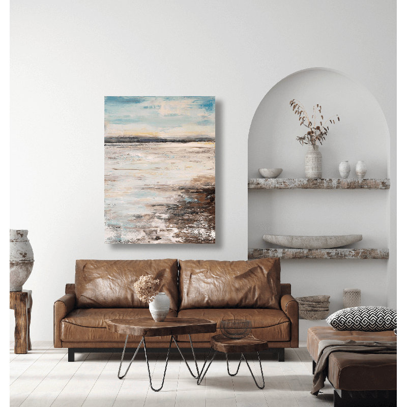 Sandbar - Artist Enhanced Canvas Print, 24" H x 20" W x 1" D, Unframed