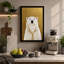 Polar Bear Portrait Minimalist - Wrapped Canvas-1407371020-1407371066