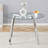 Modern Round Clear Tempered Glass Dining Table-1161958994-1166451391