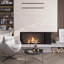 11.9" X 12.8" Herringbone Polished Marble Mosaic Tile