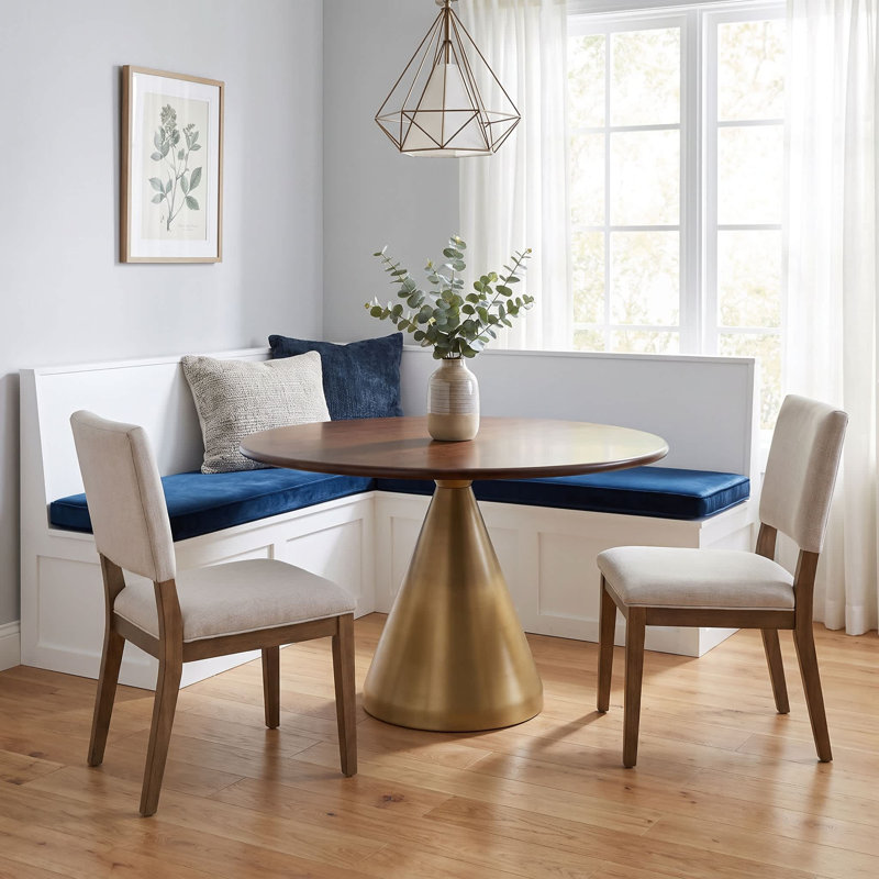 Forma Mango Round Solid Wood Top Dining Table