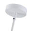 Luminaire suspendu à 4 lumières réglables en tissu blanc cassé