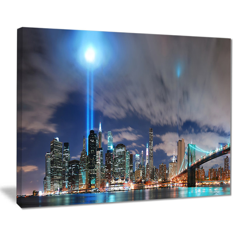 « manhattan panorama », reproduction de photo sur toile, H 20 po x l 20 po x P 1 po
