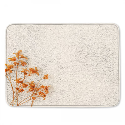 Tapis de bain fleurs séchées