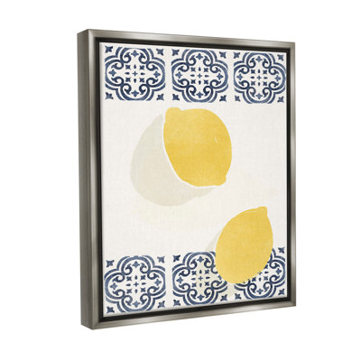 "Citrons modernes avec motif" par Yuyu Pont sur toile