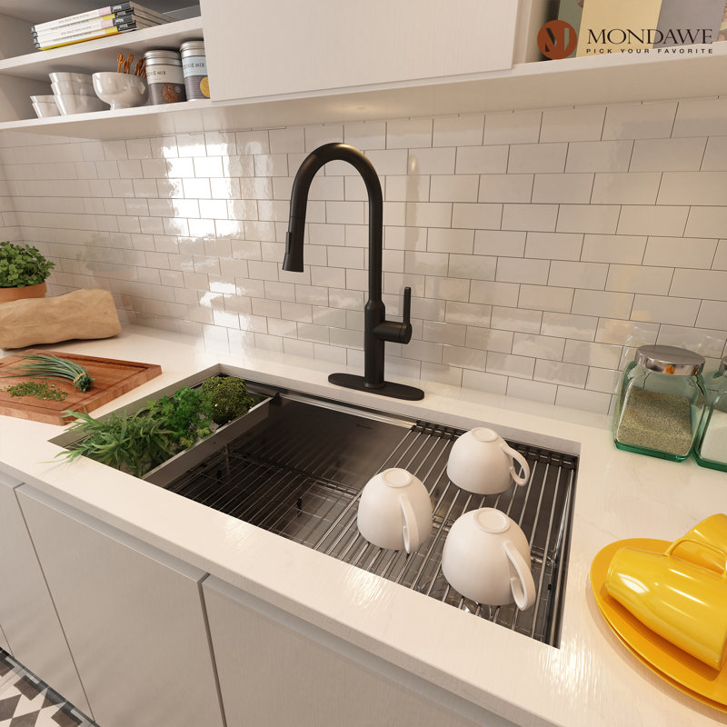 36"L x 19"W Single Bowl Stainless Steel Undermount Kitchen Sink