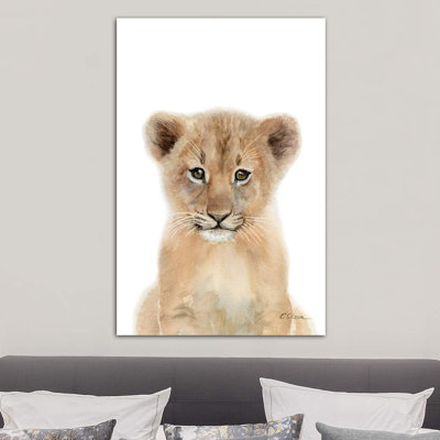 Bébé lionceau - reproduction d'art