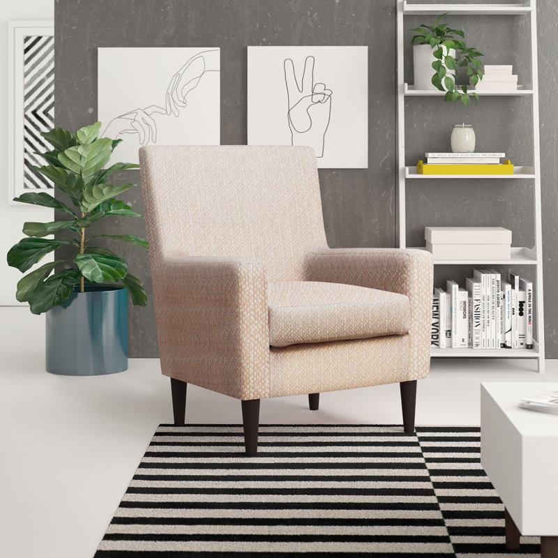 Donham Upholstered Accent Chair, Blush