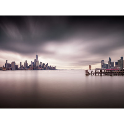 Skyline New York with Clouds Photographic Print