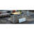 43 Inch Propane Gas Fire Pit Table, 60000 Rectangular Open Weave With Glass Wind Guard For Patio, Deck, Garden, Backyard - Grey, Featuring Blue Stones, Removable Rust Lid, And 20Lbs Storage Space-1263817555