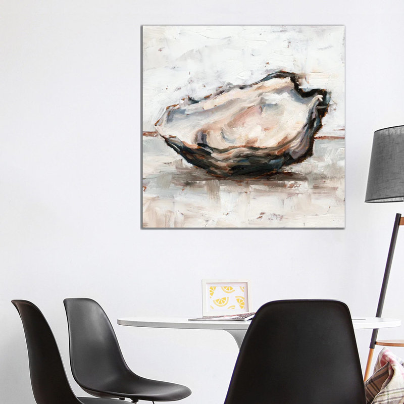 Oyster Study I - Wrapped Canvas Painting, 93.98 cm H x 93.98 cm W x 3.175 cm D