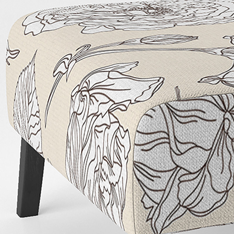 Fauteuil de chambre Beige Floral