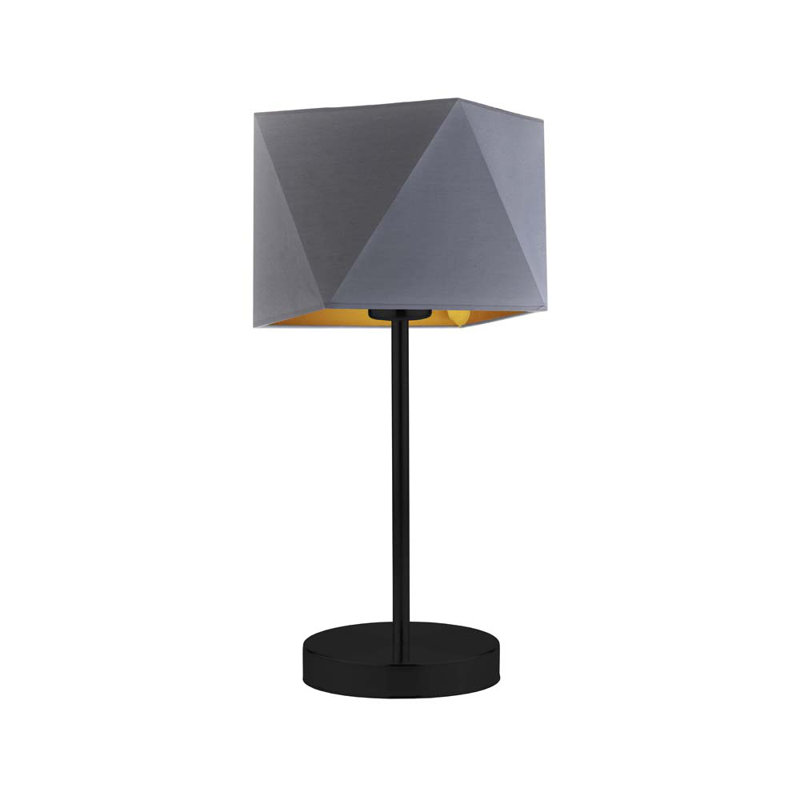 Candra Desk Lamp, Grey, Black