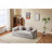 Boneless 76.77" Convertible Floor Compression Sofa Bed, 3-Seat Chenille Futon Couch with Pillow Back Support & Armrest, Foam Frameless Sleeper Sofa for Living Room Bedroom, LIGHT GREY-2103952027