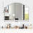 26"x36" Wall Mounted Vanity Mirror, Anti-Rust Aluminum Frame, Shatterproof Glass-1152987135
