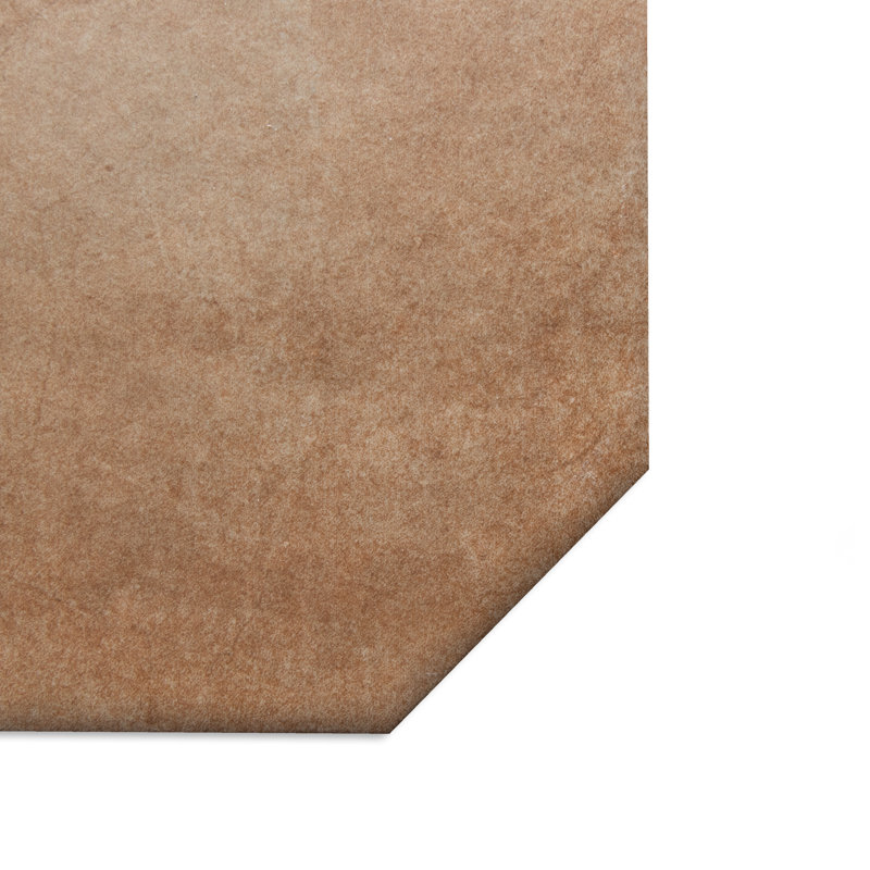 Lavabo octogone naturel avec taco 7-7 / 8 po X 7-7 / 8 po Carreau de porcelaine pour plancher et mur, Brun / brun